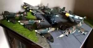 Muds collection of WW2 models ...... plus 1 extra